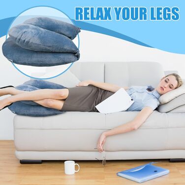 Подушка для читання Gugxiom, знімна подушка для голови для захисту талії та шиї, U-подібна подушка для стояння для дорослих та дітей для відпочинку, читання, годування грудьми, гри та відпочинку