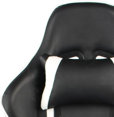 Ігрове крісло обертове біле ПВХ