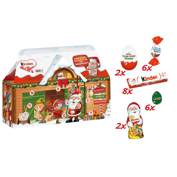 Адвент-календар Kinder Mix 3D House, 234 г