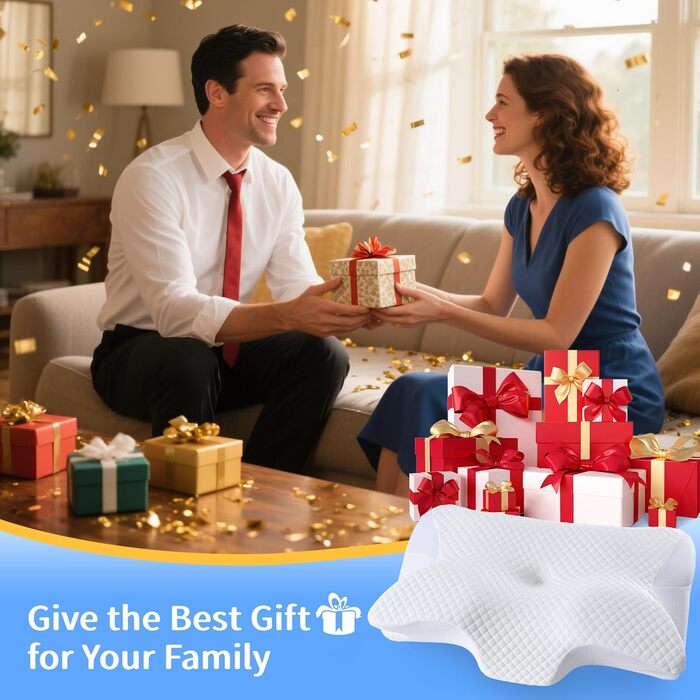 Подушка для шиї Teemour, подушка з піни з ефектом пам&39яті, подушка для сну на боці, спині та животі - подушка для сну на боці з підтримкою шиї, дихаюча та знімна (біла)