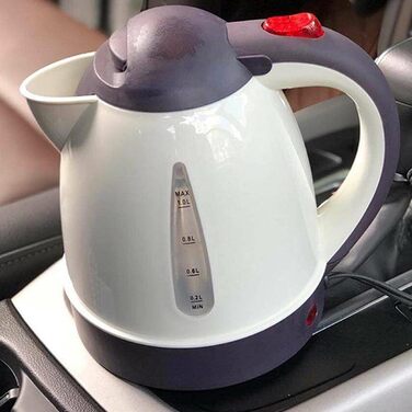 Автомобільний чайник гарячий чайник чайник з нержавіючої сталі 150 Вт чайник з підігрівом води 1л для пиття кави або дитячого харч
