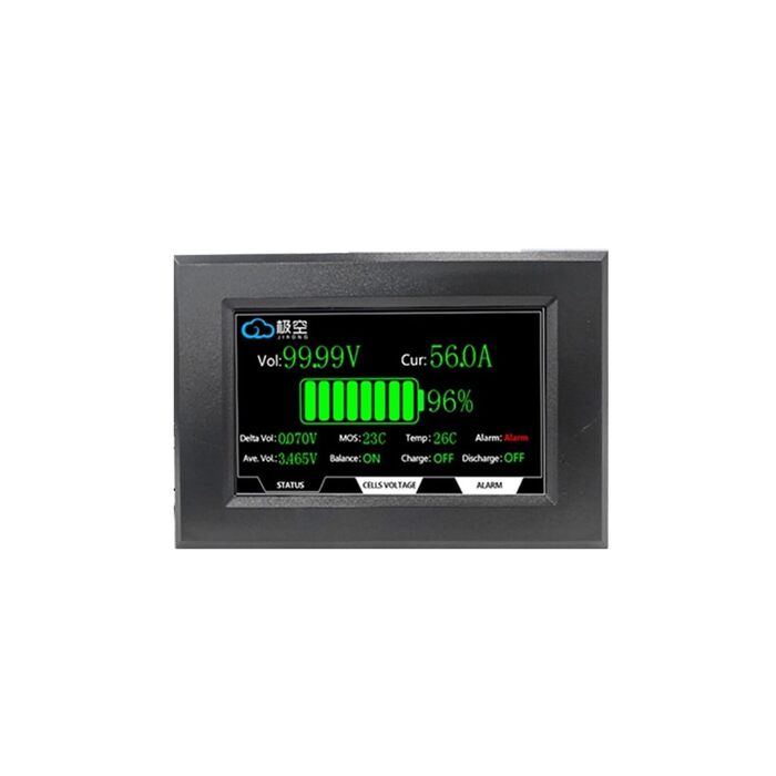 Аксесуари KOSBO JK BMS РК-дисплей та плата живлення, дисплей LiFePO4 акумулятора BMS, кабель RS485, еквалайзер акумулятора JK (РК-дисплей 4,3 дюйма)