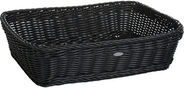Багатофункціональний кошик Westmark, підходить для готелів та ресторанів, прямокутний, приблизно 37 x 30 x 9 см, синтетичне волокно, Saleen Edition, чорний, 02052019101 L Black