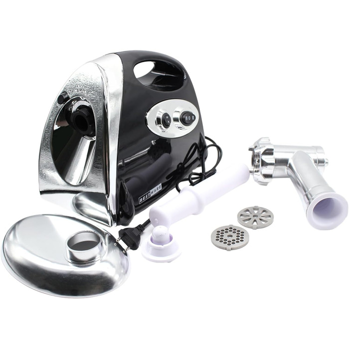 М'ясорубка електрична 2800 Вт, ковбасна машина з нержавіючої сталі машина для фаршу з 3 перфорованими дисками мульти кухонний комб