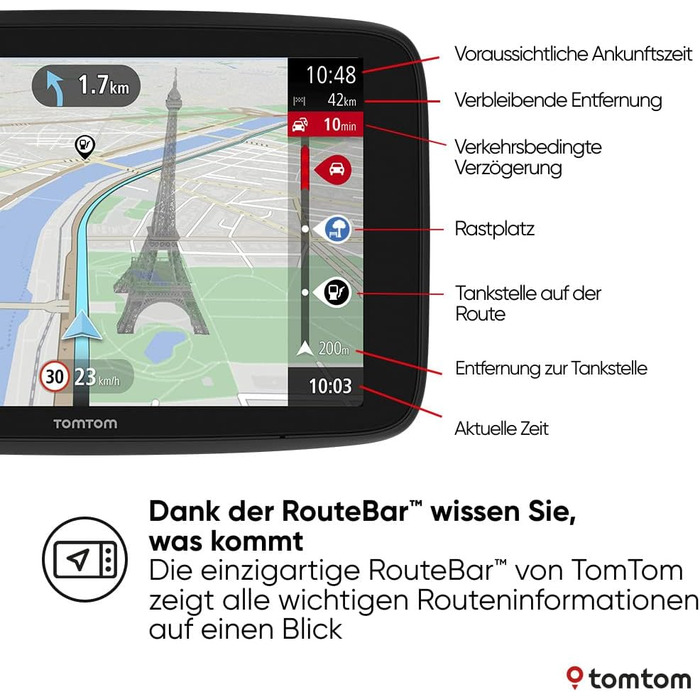 Навігаційний пристрій TomTom GO Navigator (6 дюймів, уникнення заторів завдяки TomTom Traffic, оновлення карт світу, оновлення через Wi-Fi)