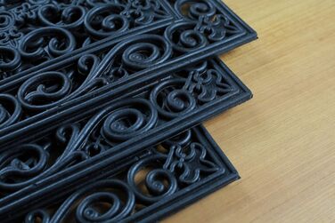 Набір килимків для сходів Irongate Welcome із 6 шт. , 10x30 дюймів, чорний, 6 шт., килимок для сходів 10x30 дюймів