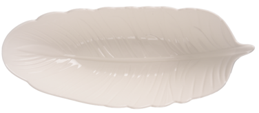 Блюдо LED Deep Leaf White, 35х14х8 см (7133189)