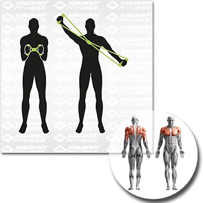 Набір експандерів Schildkrt, 3 предмети, зелено-антрацитовий, у картонній коробці 4 кольорів, 960021