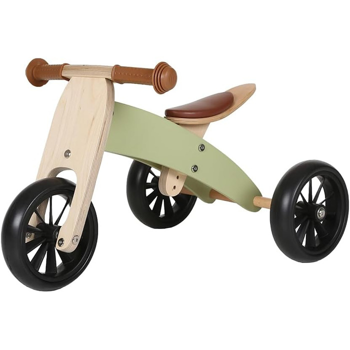 Дитячі ходунки/біговел з дерева 4-в-1 Smartbike від 1 року (ретро-зелений)