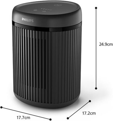 Енергоефективний тепловентилятор Philips серії 2000 потужністю 1500 Вт, до 25 економії енергії, безшумний 24 дБ(А), 5 режимів, 5 ф