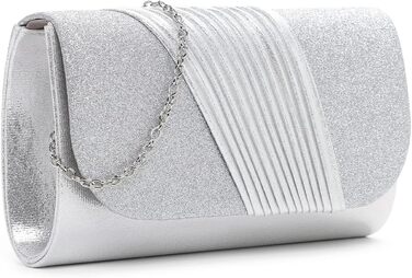 Клатч TAS Amalia Плісе 34322 Сріблястий