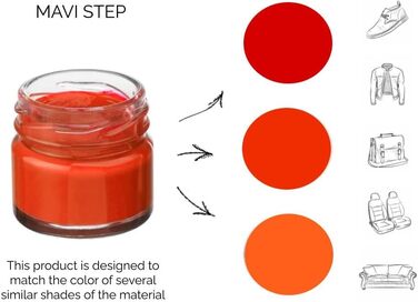 Набір для догляду за взуттям із замші та нубуку MAVI STEP Aurora - Розкішний набір для догляду за взуттям - 128 яскравих помаранчевих, 129 темно-коричневих, один розмір