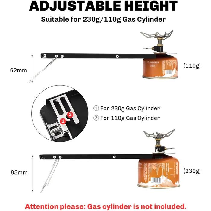Легкий складаний туристичний стіл Fire-Maple Petrel з алюмінієвого сплаву для самотніх поїздок, трекінгу та кемпінгу в дикій природі, вагою всього 191 грам