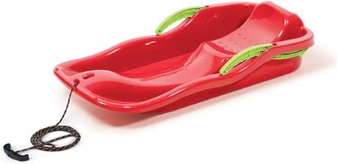 Санки Prosperplast Race Bob, кермові, з ручним гальмом, червоні