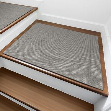 Сходинки для дерев&39яних сходинок, нековзка сходинка для внутрішнього та зовнішнього використання, сходинки для сходинок, 78,7 x 78,7 см, підходить для літніх людей, дітей та 79 x 79 см (прямокутна) світло-сіра імітація льону 1