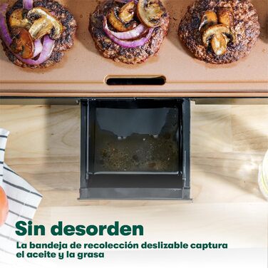 Кераміко-титанова електрична сковорода BELLA XL, готує 15 яєць одночасно, антипригарне покриття Healthy Eco, легко миється, велика