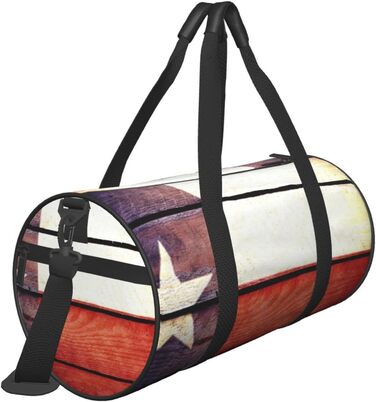 Спортивна сумка, дорожня сумка, принт американський прапор, сумка на нічліг, чорна, універсальний розмір, сумка для подорожей