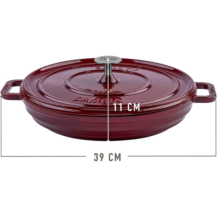 Чавунна каструля Sally's 'Samira deluxe - міцна та високоякісна перлина для ідеального приготування їжі - об'ємом 2,2 літра, для в