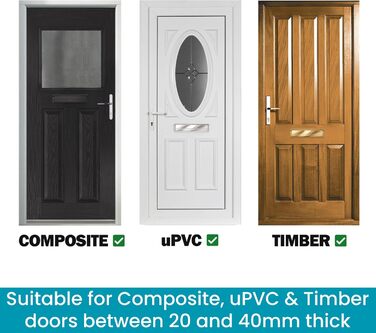 Дверна поштова скринька 30,6 см (12 дюймів) – чорний/полірований срібло