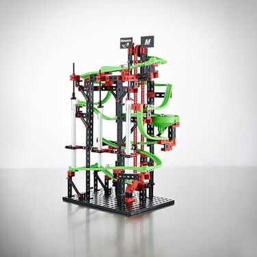 Конструктор fischertechnik 533872 Kugelbahn Dynamic M Набір для створення кульової траси для дітей від 7 років, навчальна гра з гнучкими рейками та звуковими трубами для розвитку технічного мислення
