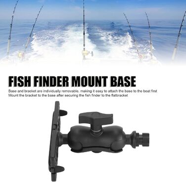Монтажна база ехолота Annadu, універсальна монтажна пластина, поворотний м'яч на 360 градусів, шестигранна основа, електроніка, кріплення для ехолота, легке встановлення, морський, човен, байдарка, аксесуари