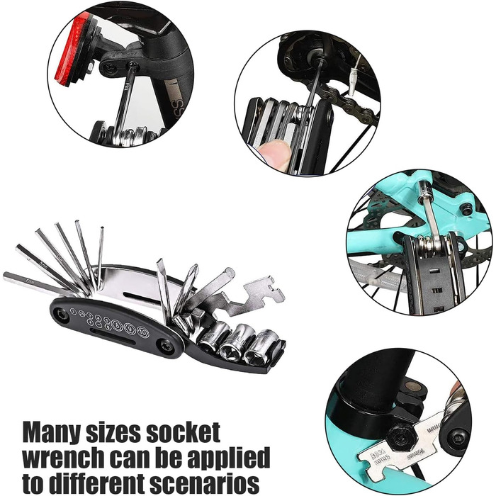 Набір інструментів для велосипеда, багатофункціональний 16-в-1