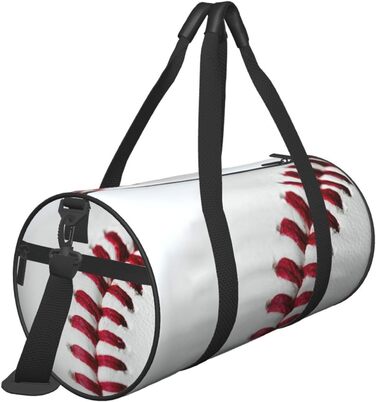 Спортивна сумка-мішок для подорожей та спорту, з принтом Шнурівка бейсбольного м'яча, чорна, універсальний розмір, дорожня сумка