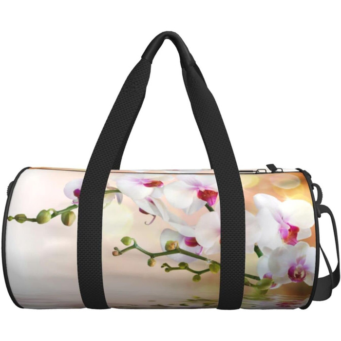Дорожня сумка Біла орхідея, спортивна сумка для чоловіків та жінок, сумка-мішок, спортивна сумка
