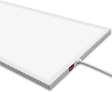 Інфрачервоний обігрівач 350 Вт, інфрачервона нагрівальна панель, настінний інфрачервоний обігрівач із захистом від перегріву, електричний настінний обігрівач, енергозберігаючий електричний обігрівач - 1220*320 мм, 350 Вт механічний вимикач