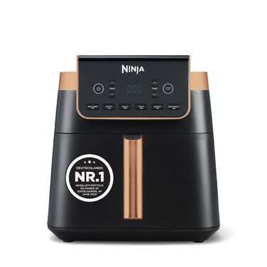 Аерофритюрниця Ninja MAX PRO, 6,2 л, без олії, чорний/мідний