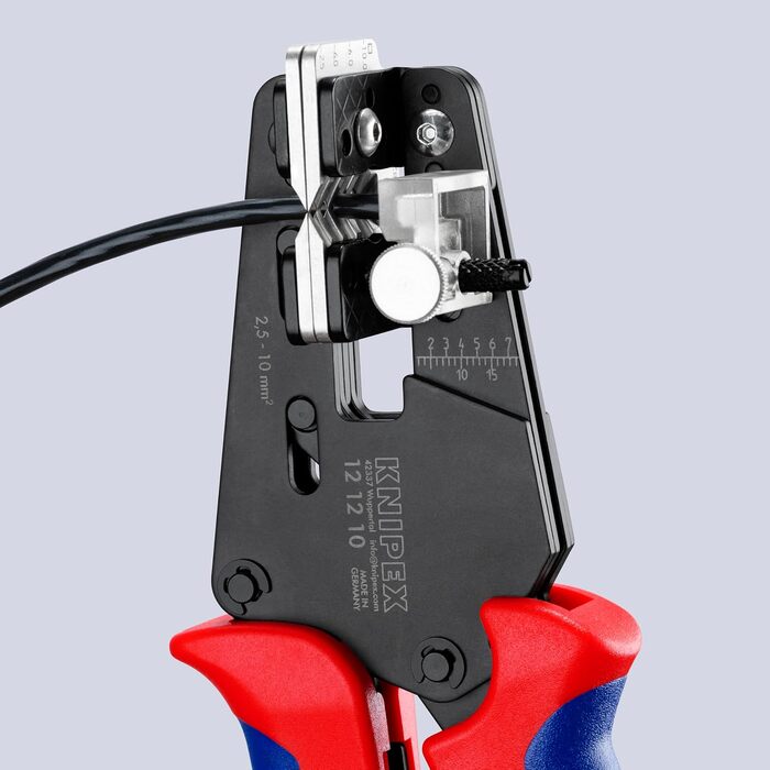 Прецизійні кліщі для зняття ізоляції KNIPEX з профільними ножами, 12 12 10
