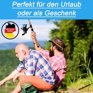 Набір для лову форелі/окуня з підсаком повністю зібраний та намотуваний Повний рибальський набір для звичайних рибалок та початківців, набір для лову форелі, вудка для форелі, довжина телескопічного вудилища 210 см