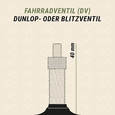 Камери для велосипедних коліс Prophete, 28 (47-622), 1.75, з ніпелем Dunlop, 2 шт. в упаковці, чорні