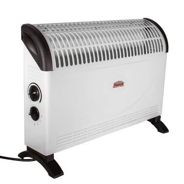 Електричний обігрівач MAUK, підключається до мережі Захист від замерзання з термостатом, 3-ступінчастий конвектор Обігрівач з ручкою для перенесення, кемпінговий обігрівач, 750/1250/2000 Вт, білий, електричний, для теплиць