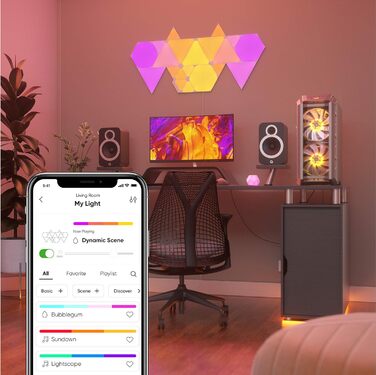 15 Smart Triangular LED Panels RGBW - Modular WiFi 16 Million Colours Wall Light Indoor, Music & Screen Sync, Works with Alexa Google Apple, 15 Smart Triangular LED Panels RGBW - Modular WiFi 16 Million Colours Wall Light Indoor, Music & Screen Sync, Work