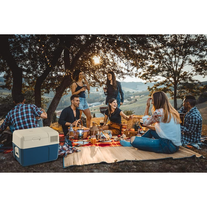 Електричний компресорний холодильник, 31 л, 12/24/230 В, міні-холодильник для автомобіля, вантажівки, човна, будинку на колесах та