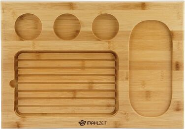 Набір страв Лавовий камінь (7 предметів) Набір з гарячим каменем, тарілками та мисками для занурення на практичній дерев'яній дошці Стейк Стоун, Стейк Стоун, Гарячий кам'яний стейк, Гриль Стоун модель 2 7 шт.