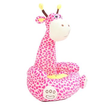 Дитяче крісло Cryfokt з мультфільмами, м&39яке незалежне космічне крісло, кришталевий оксамитовий матеріал для дому, дитячої кімнати, плюшеве крісло для малюків (рожевий олень)