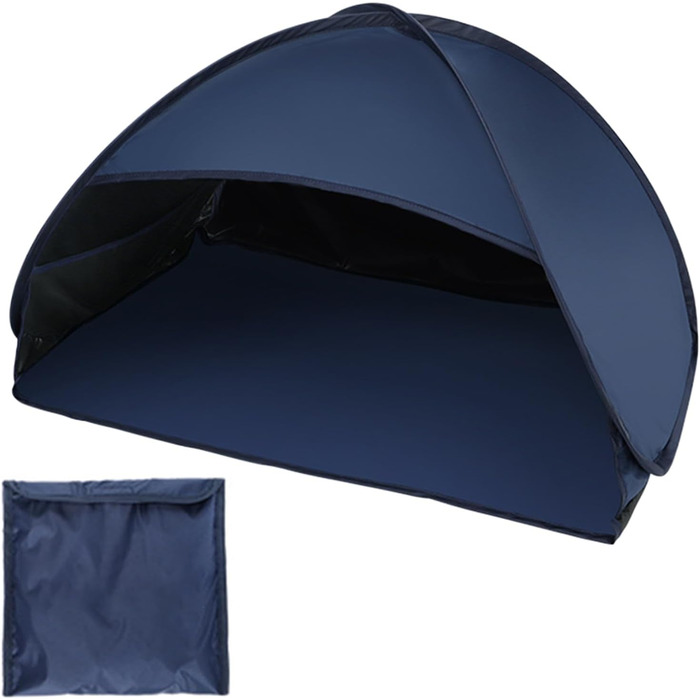 Намет для ноутбука, невеликий спальний намет, захисний щиток для обличчя, сонцезахисний тент, укриття для пікніків, засмаги, басейну, кемпінгу, пляжу, відпусток, риболовлі, походів, пікніків, темно-синій