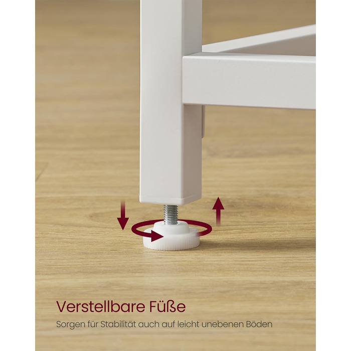 Стіл VASAGLE, комп&39ютерний стіл, офісний стіл, 80 x 50 x 76 см, для кабінету, спальні, вітальні, кленовий білий-хмарно білий LWD038W44V1 80 x 50 см кленовий білий хмарно білий