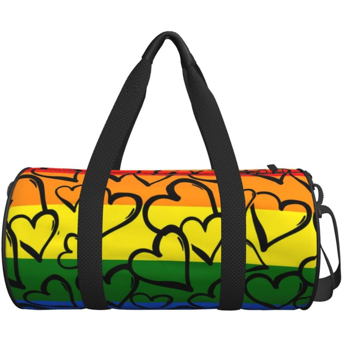Спортивна дорожня сумка з дизайном веселки прайду, унісекс для чоловіків та жінок, сумка-мішок для тренувань