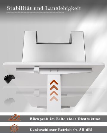 Стіл Flamaker з регульованою висотою, електричний стіл з регулюванням висоти для роботи сидячи та стоячи, комп&39ютерний стіл з функцією пам&39яті, міцний стіл для роботи стоячи, офісний стіл, 120 x 60 см, білуватий