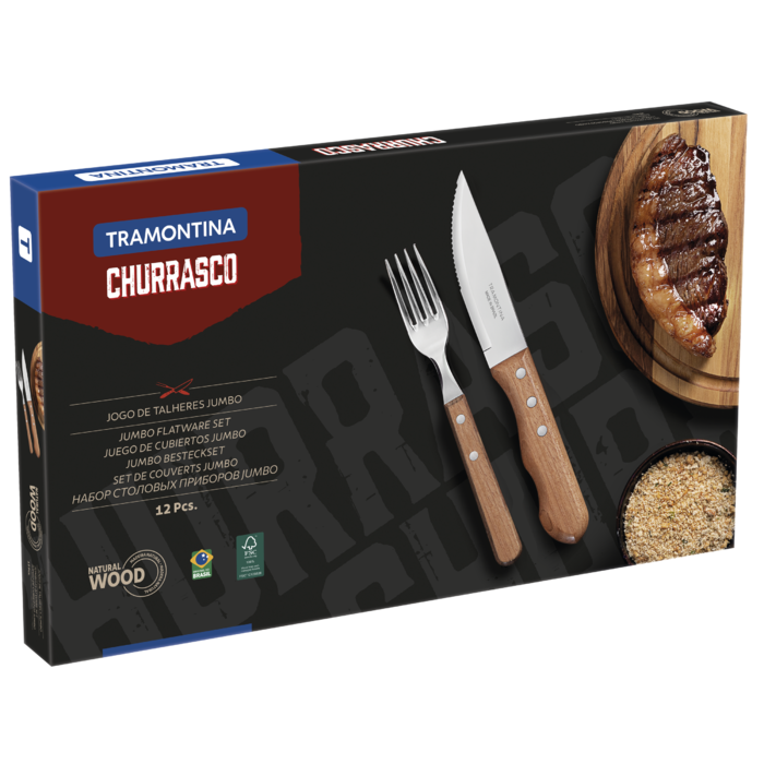 Набір приборів для гриля Tramontina Barbecue, 12 предметів (6584598)