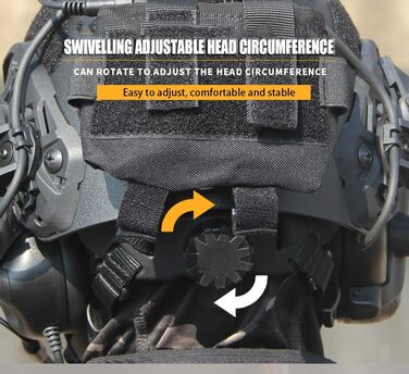 Комплект шолома для страйкболу Fast з гарнітурою, тактичним шоломом Fast з лінзами, кріпленням для ПНВ та моделлю бінокля для ігор на відкритому повітрі, страйкбол, пейнтбол та CS