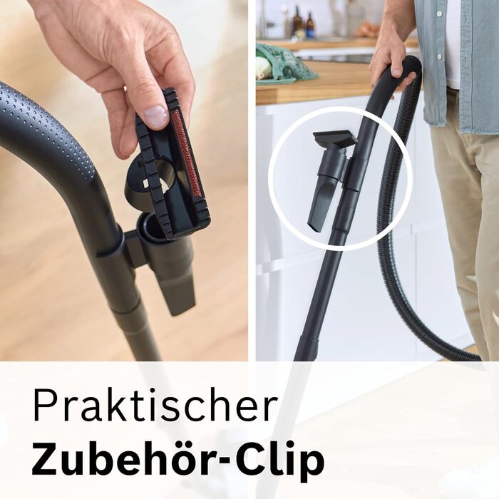 Побутова техніка Bosch Пилосос з мішком Серія 4 BGD38BU2, екологічний, гігієнічний фільтр, 10-річний двигун, затискач для аксесуар