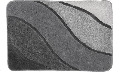 Килимок для ванної Kleine Wolke Serenade, 60 х 90 см, антрацит