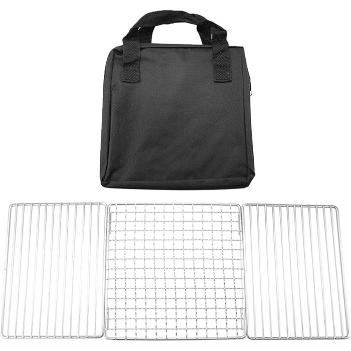 Компактна складна сітка для гриля, складна гриль-піч, кемпінг на свіжому повітрі, нержавіюча сталь, риба, нержавіюча сталь