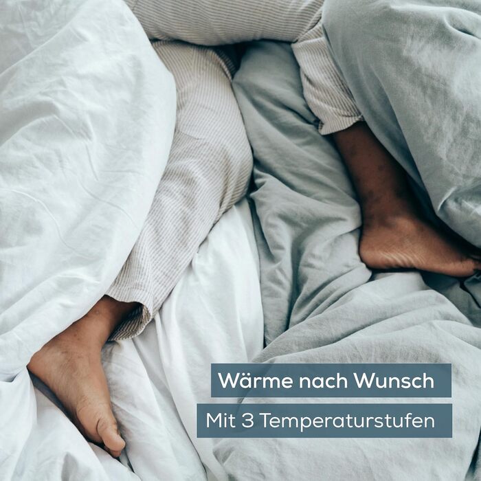 Підогріта підковдра Beurer UB 74, електрична нагрівальна ковдра з автоматичним вимкненням та захистом від перегріву, нагрівальна ковдра у формі практичного простирадла на резинці з 3 температурними режимами, яку можна прати, 200 x 100 см 200 x 100 см прос