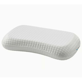Ергономічна подушка з піни з ефектом пам&39яті IKEA KLUBBSPORRE для сну на боці та на спині, 35x74 см, з шаром гелевої піни, чохол з дихаючого поліестеру
