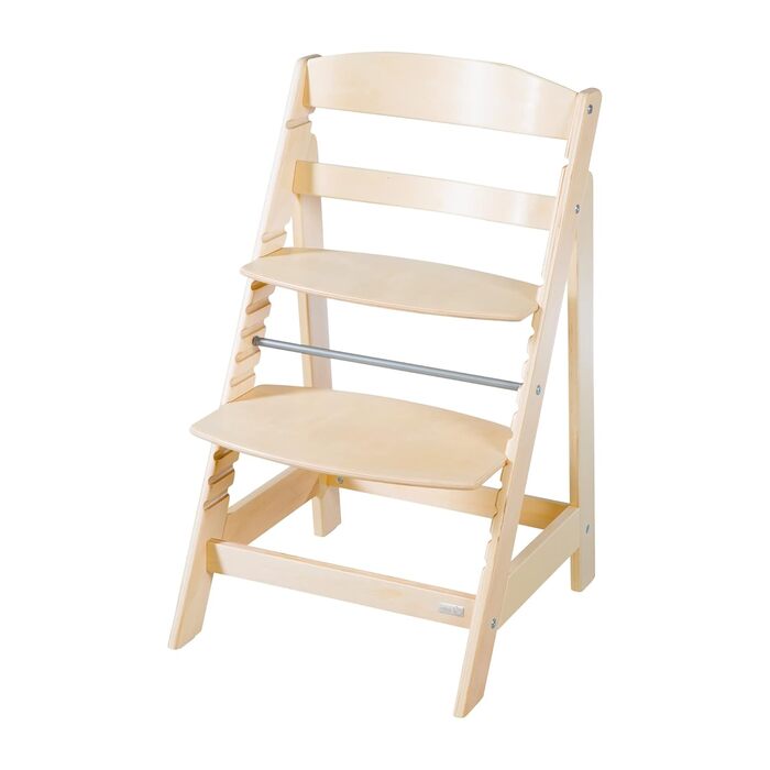 Дитячий стільчик для годування roba Sit Up Flex - Дерев'яний стільчик для годування, який росте разом з дитиною - Регульований сті